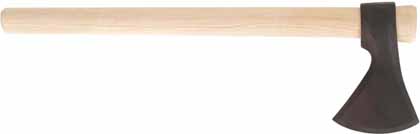 New Reliable Tomahawk,
4" cutting edge, 4140 alloy steel,
18" tapered hickory handle.
made in the U.S.A.